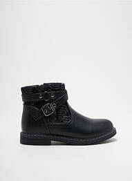 Bottines/boots matière lisse talon bas noir LILYBELLULE fille