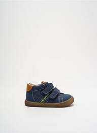 Baskets voute plantaire bout rond bleu BOPY garcon