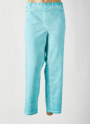 Pantalon droit taille élastique bleu STARK femme