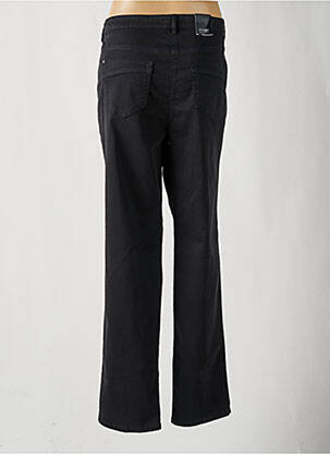 Pantalon droit fermeture zippée sous rabat boutonné noir STARK femme