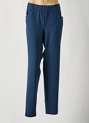 Pantalon slim taille élastique bleu STARK femme