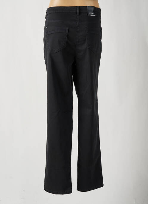Pantalon droit fermeture zippée sous rabat boutonné noir STARK femme