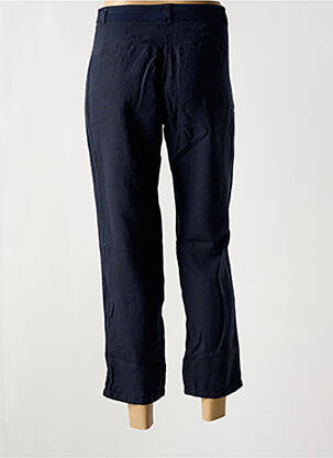 Pantalon 7/8 taille à pinces taille normale bleu DIPLODOCUS femme