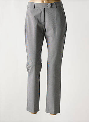 Pantalon chino tissage popeline taille normale noir EVA KAYAN femme