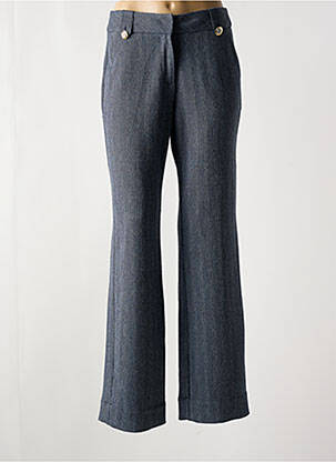 Pantalon flare stretch taille normale bleu EVA KAYAN femme
