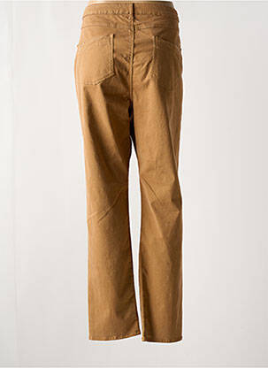 Pantalon droit stretch taille normale beige FRANCE RIVOIRE femme