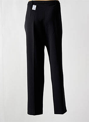 Pantalon droit tissage crêpe taille normale noir FRANCE RIVOIRE femme