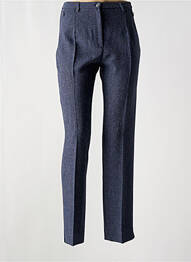 Pantalon slim poches taille haute bleu FRANCE RIVOIRE femme