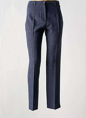 Pantalon slim poches taille haute bleu FRANCE RIVOIRE femme