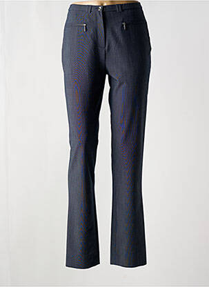 Pantalon slim taille haute taille haute bleu FRANCE RIVOIRE femme