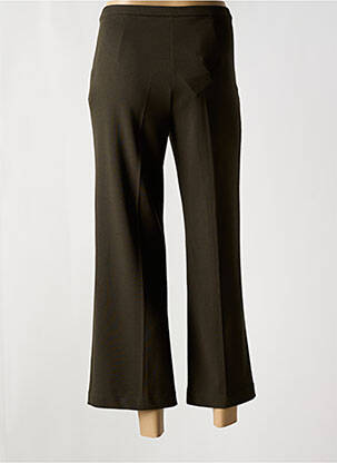 Pantalon 7/8 taille à pinces taille normale vert SIGNE NATURE femme