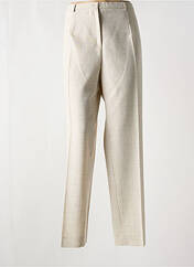 Pantalon droit beige FRANCE RIVOIRE pour femme seconde vue