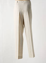 Pantalon droit beige FRANCE RIVOIRE pour femme seconde vue