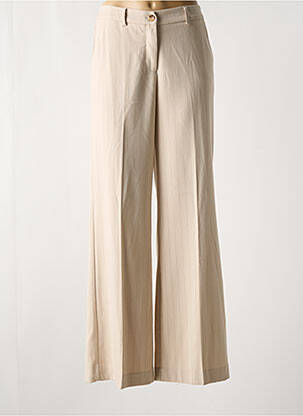 Pantalon flare beige K-DESIGN pour femme