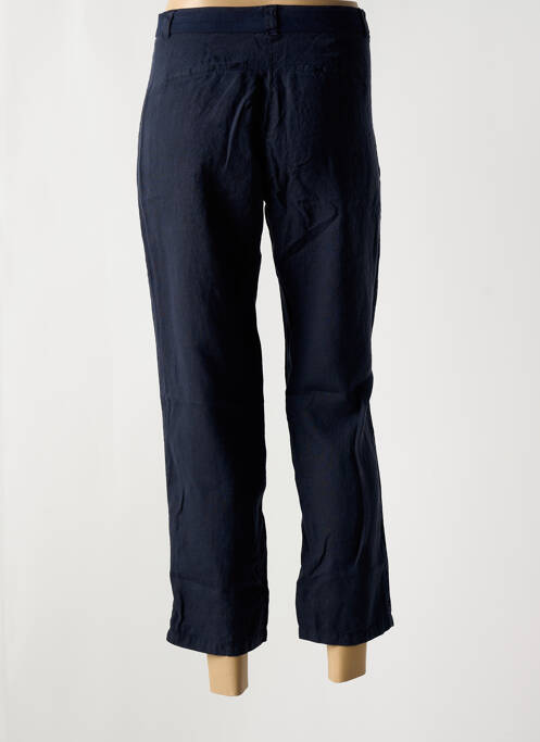 Pantalon 7/8 taille à pinces taille normale bleu DIPLODOCUS femme