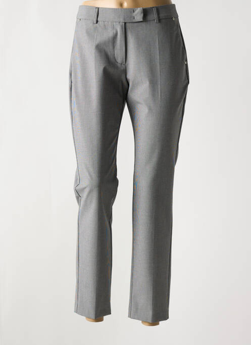 Pantalon chino tissage popeline taille normale noir EVA KAYAN femme