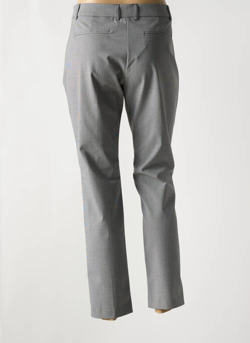 Pantalon chino tissage popeline taille normale noir EVA KAYAN femme