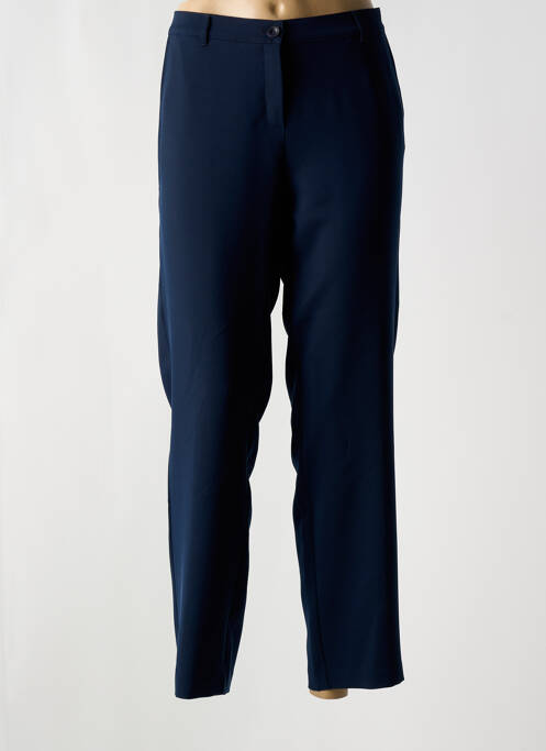 Pantalon droit bleu FRANK WALDER pour femme