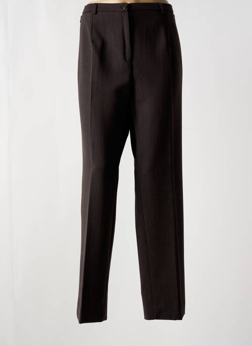 Pantalon droit marron FRANCE RIVOIRE pour femme