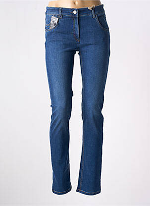 Jeans coupe slim poches bleu ZERRES femme