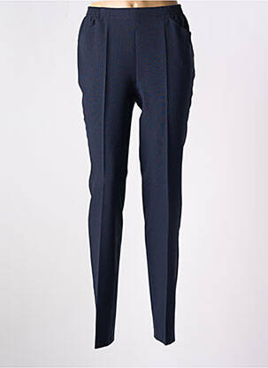 Pantalon droit taille élastique bleu STARK femme