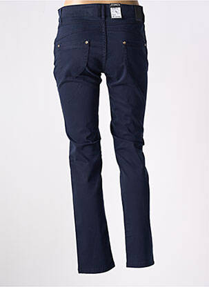 Pantalon slim taille élastique bleu ZERRES femme