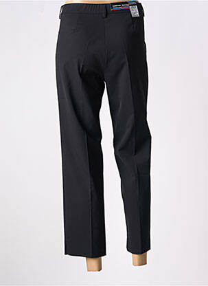 Pantalon 7/8 fermeture zippée sous rabat boutonné noir ZERRES femme