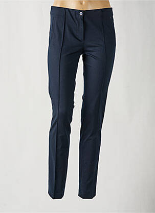 Pantalon slim taille élastique taille normale bleu BRUNO SAINT HILAIRE femme