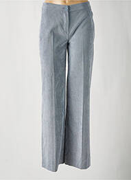Pantalon flare stretch taille haute bleu SIGNE NATURE femme