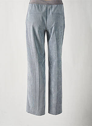 Pantalon flare stretch taille haute bleu SIGNE NATURE femme