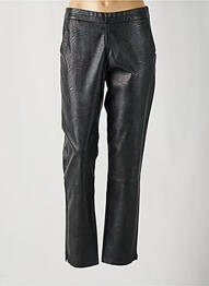 Pantalon droit stretch taille normale noir SIGNE NATURE femme