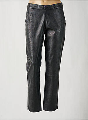 Pantalon droit stretch taille normale noir SIGNE NATURE femme