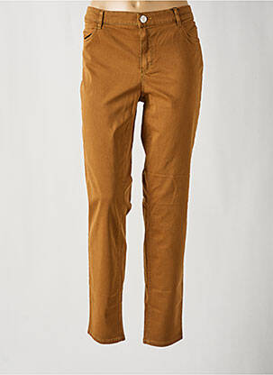 Jeans coupe droite stretch taille normale marron STARK femme