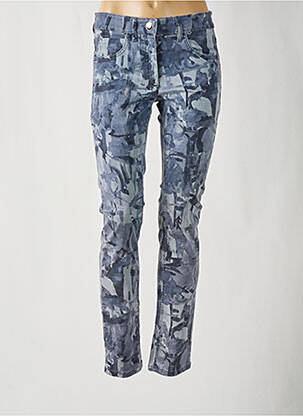 Jeans coupe slim stretch taille normale bleu ZERRES femme