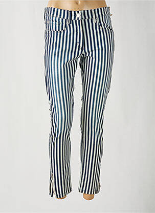 Jeans coupe slim stretch taille normale bleu ZERRES femme