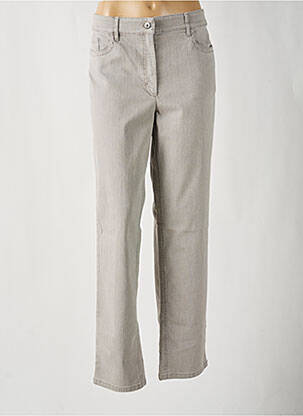 Jeans coupe slim stretch taille normale gris ZERRES femme