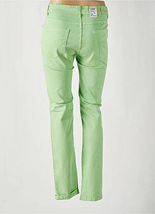 Jeans coupe slim stretch taille normale vert ZERRES femme