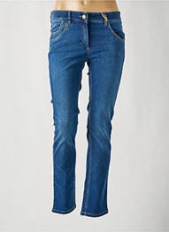 Jeans coupe slim stretch taille normale bleu ZERRES femme