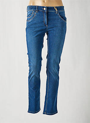 Jeans coupe slim stretch taille normale bleu ZERRES femme