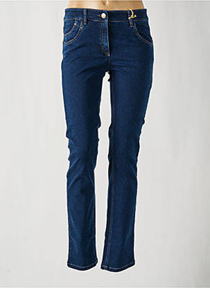 Jeans coupe slim stretch taille normale bleu ZERRES femme