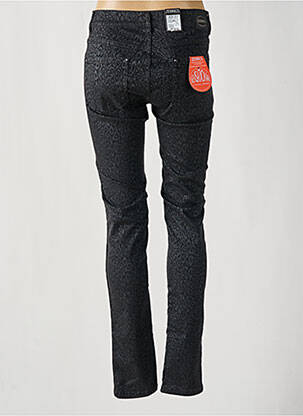 Jeans coupe slim broderie rivets taille normale noir ZERRES femme