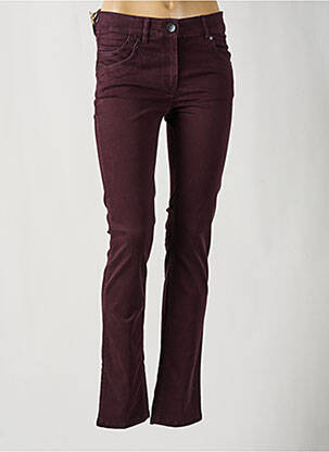 Jeans coupe slim stretch taille normale violet ZERRES femme