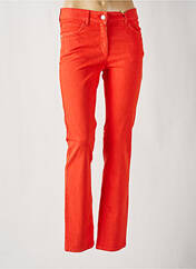 Jeans coupe slim rouge ZERRES pour femme seconde vue