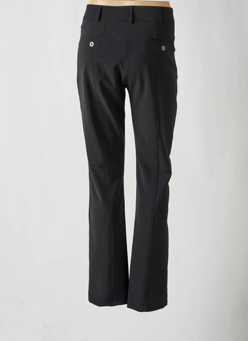 Pantalon slim tissage popeline taille normale noir EVA KAYAN femme