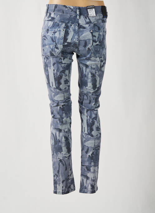 Jeans coupe slim stretch taille normale bleu ZERRES femme