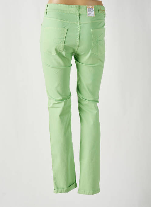 Jeans coupe slim stretch taille normale vert ZERRES femme