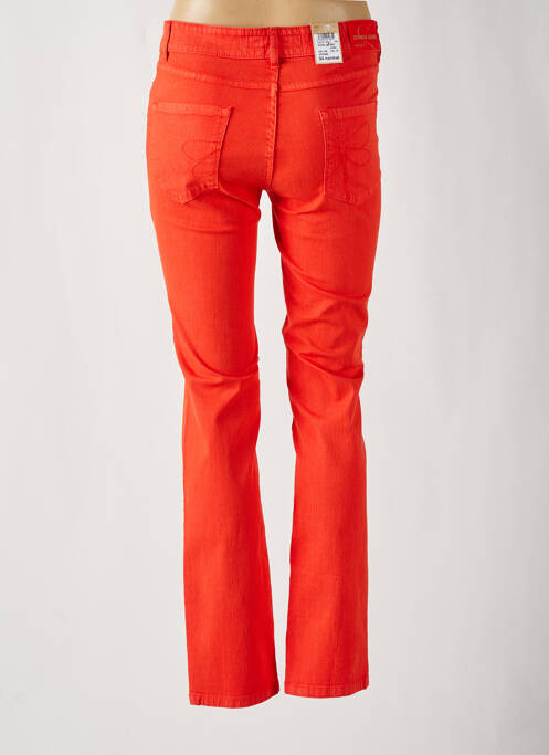 Jeans coupe slim stretch taille normale rouge ZERRES femme
