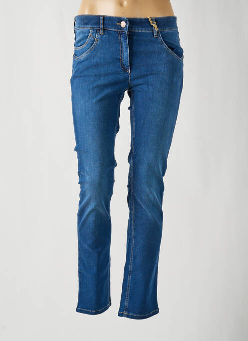 Jeans coupe slim bleu ZERRES pour femme