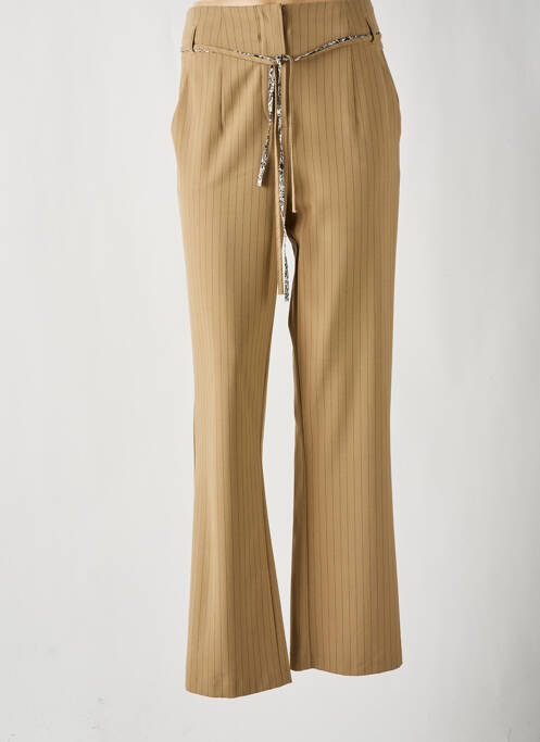 Pantalon droit beige EVA KAYAN pour femme