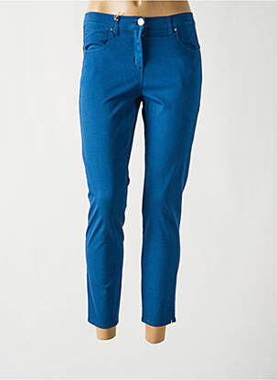 Pantalon 7/8 stretch taille normale bleu EAST DRIVE femme